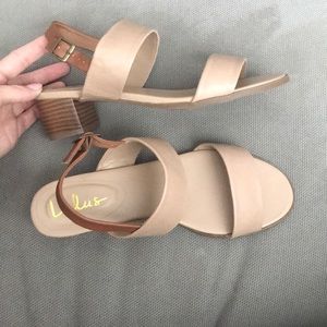 Strappy heeled sandals never worn